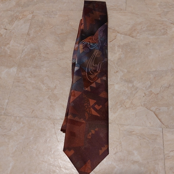 Vintage  oscar de la renta tie - Picture 1 of 4